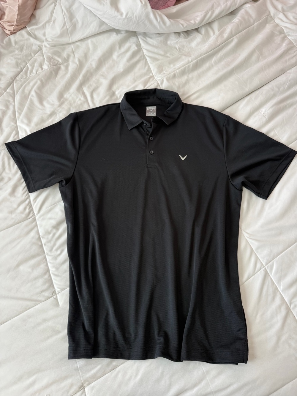 Callaway Men’s Black Performance Polo Golf Shirt